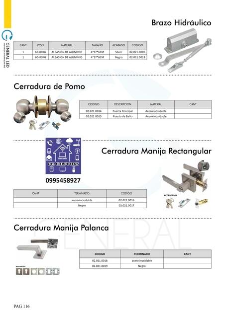 Cerraduras y Brazo Hidráulico 001