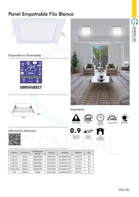 Paneles Led 017