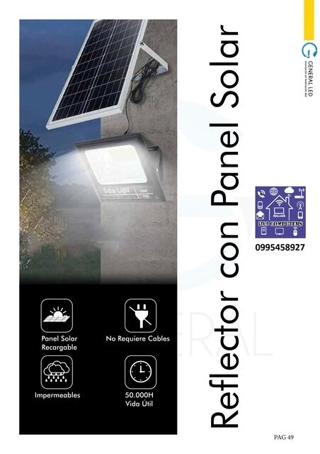 Reflector con Panel Solar 001